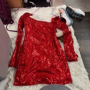 Lucy in the sky dress, red, XL Brand new